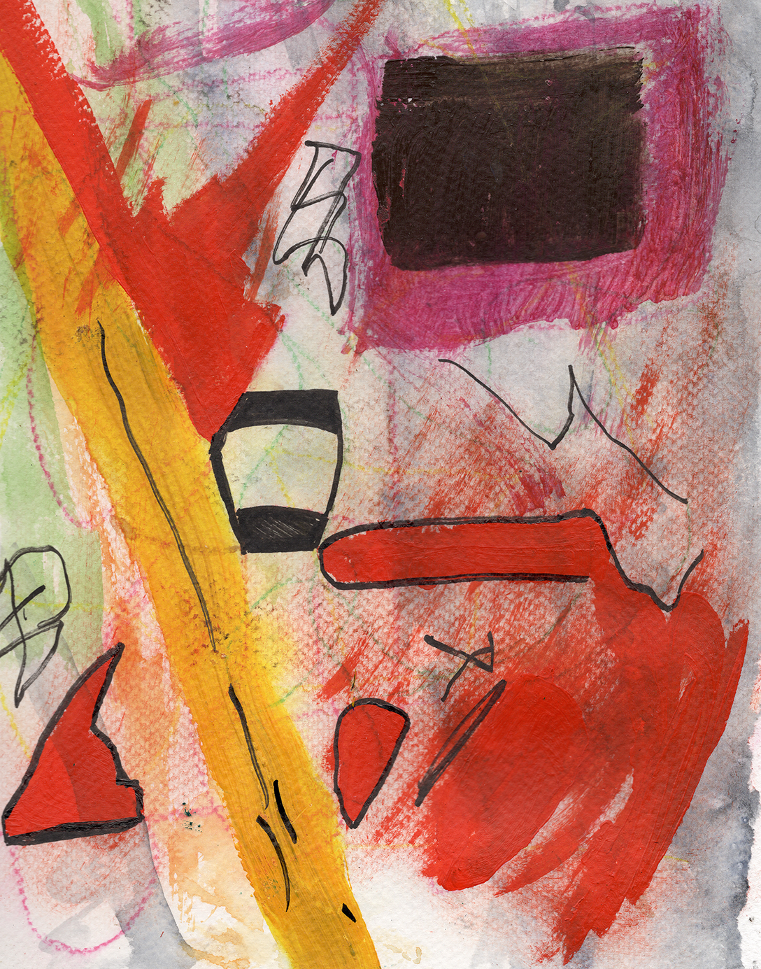 The original painting containing The Observers